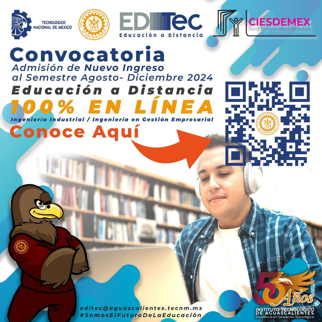 CONVOCATORIA EDUCACIÓN A DISTANCIA TecNM-ITA